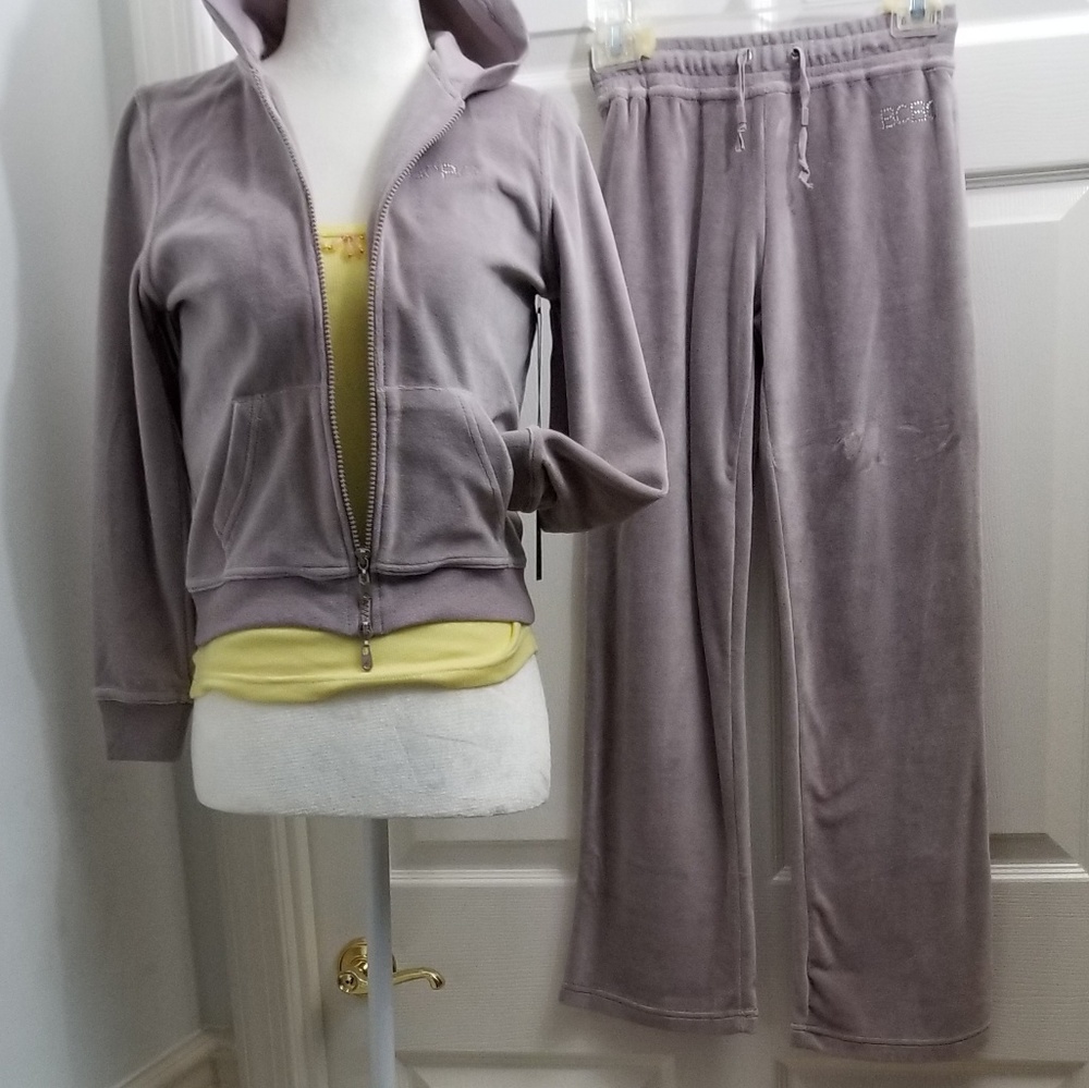 BCBG MaxAzria Pants, Velour Track Suit ½, $69/set